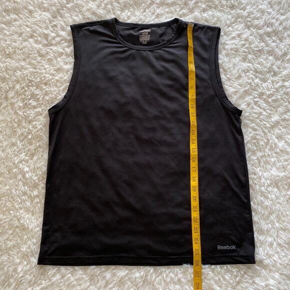 Reebok Mens Performance Muscle Tank Black Size Large - Picture 6 of 11